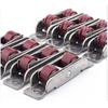 Silent Sliding Window Pulley 4 Pcs Nylon Steel Slot Wheel Heavy Duty Universal Door Window Sliding Replacement Fittings for Home