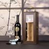 Elegant Retro Custom Brand Wooden Double Bottle Wine Packaging Box with Handle Buckle White Wine Red Wine Accessories