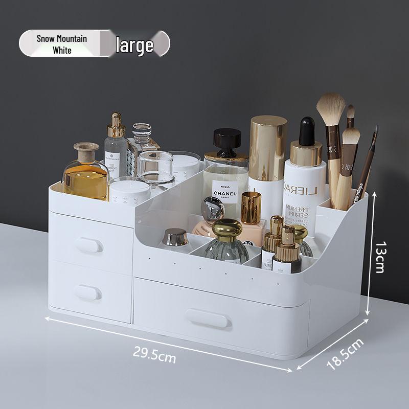 Drawer-Style Makeup & Skincare Organizer with Multi-Grid Compartments