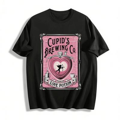 Cupid's Brewing Co Premium Love Potion Graphic Tee Pure Cotton T-shirt