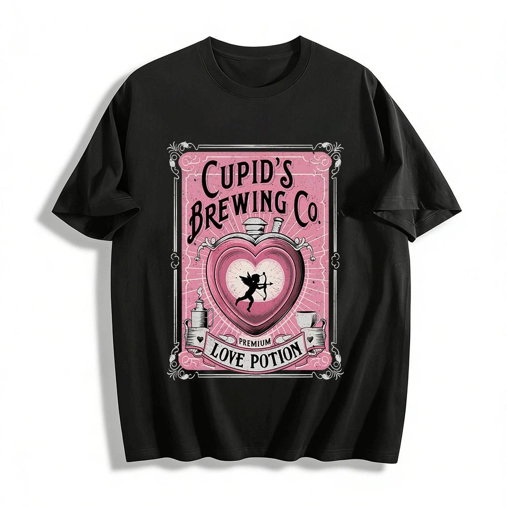 Cupid s Brewing Co Premium Love Potion Graphic Tee Pure cotton T-shirt XXS