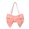 Elegant Large Capacity Bowknot Tote Fashion Zipper Handbag Pleated Bow Crossbody Bags  Office Use