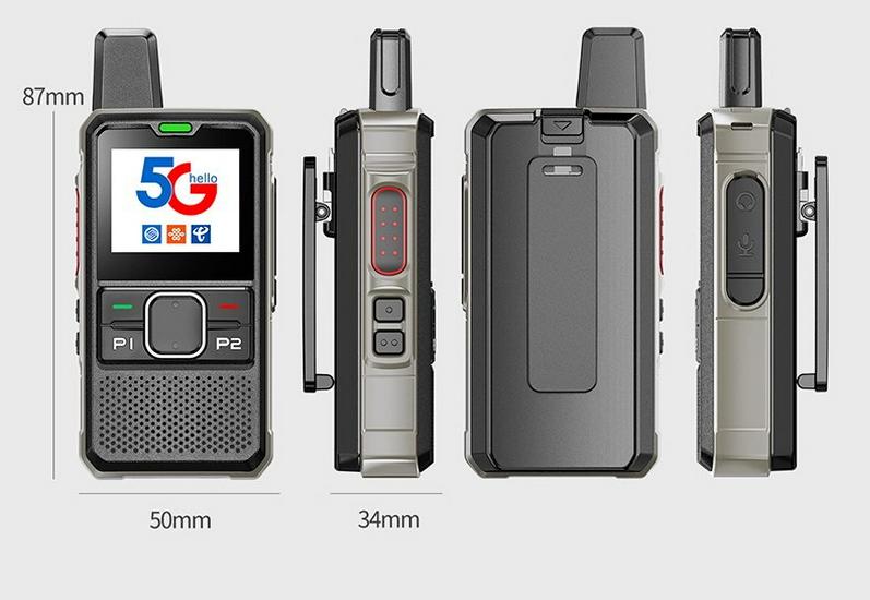 GT580 Ultra-thin 5G Walkie-Talkie with Unlimited Range, Vehicle-Mount, GPS, and SIM Card Slot