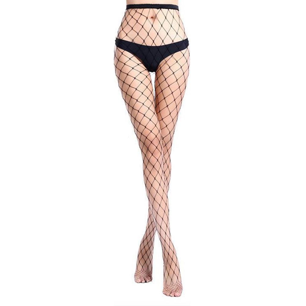 4 Hole Hollow Stockings Fish Net Pantyhose Mesh Nylon Tights Black Fishnet Women Sexy Summer Thigh High Hosiery Party Stocking