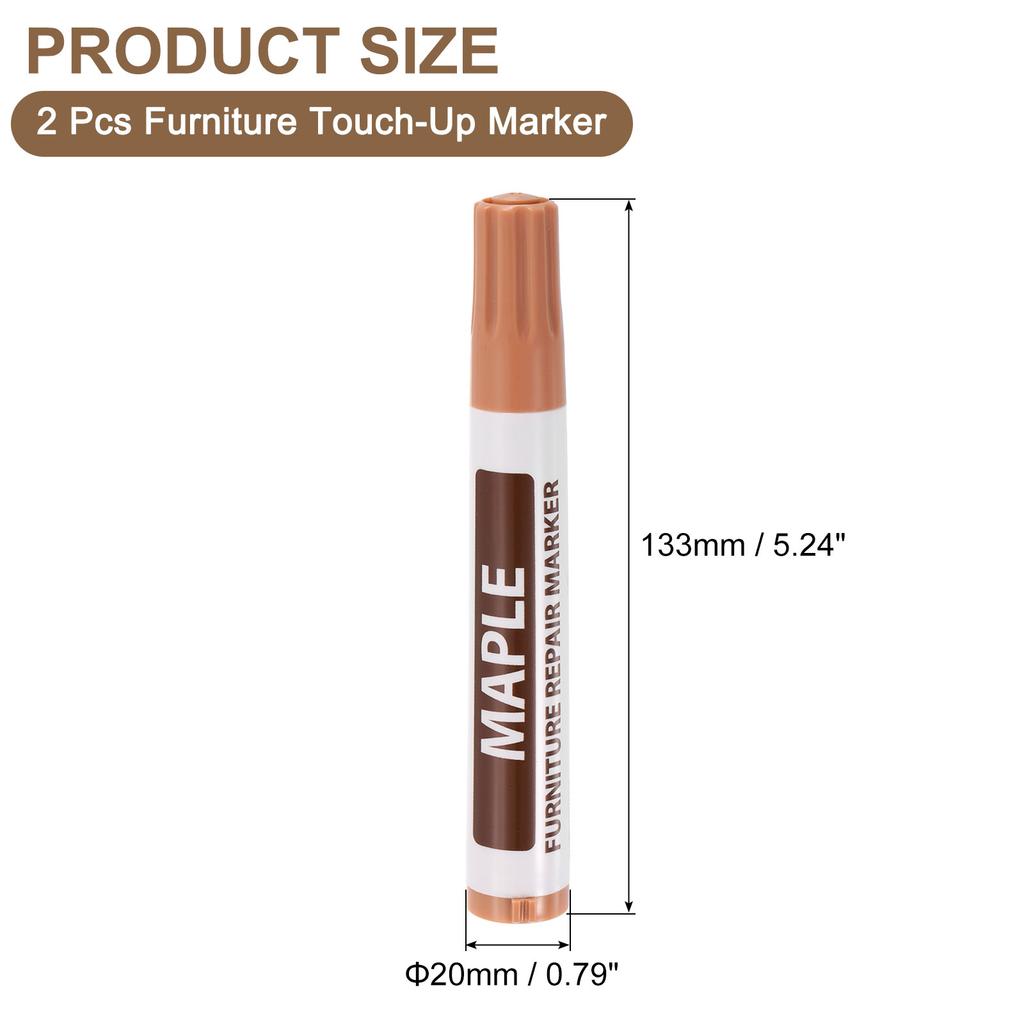 2-12Pcs Furniture Repair Pens Touch Up Filler Sticks Oil Based Paint Markers Wood Floors Scratches Patch Paint Pen and Crayons