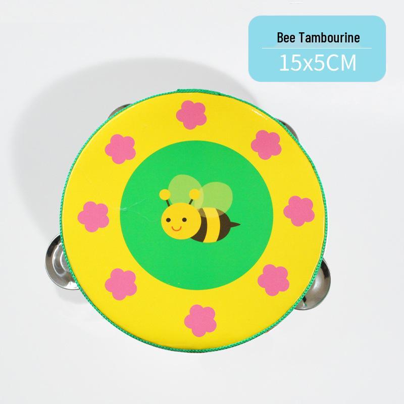 Wooden Tambourine for Early Childhood Music and Dance