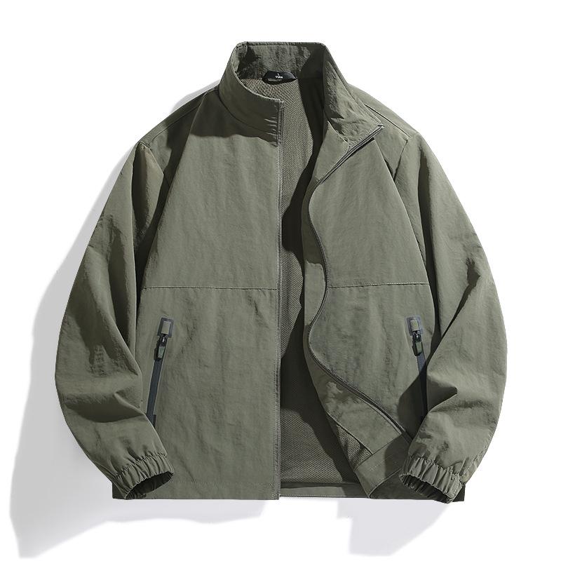 2502 Men's Cross-Border Jacket: Spring/Autumn Plus Cotton, Large Size, Casual Outdoor Sports Style