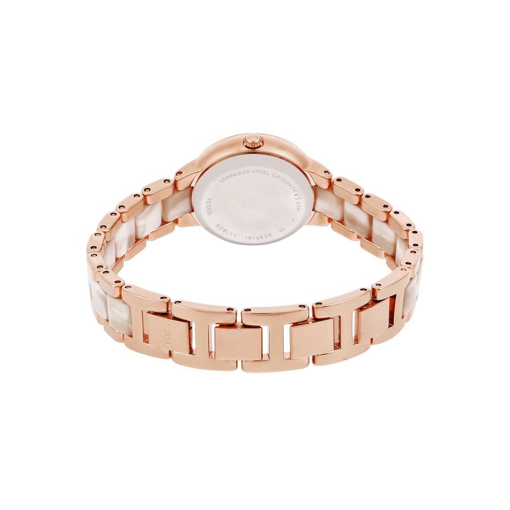 Virginia Stainless Steel Watch Rose Gold Ivory – &