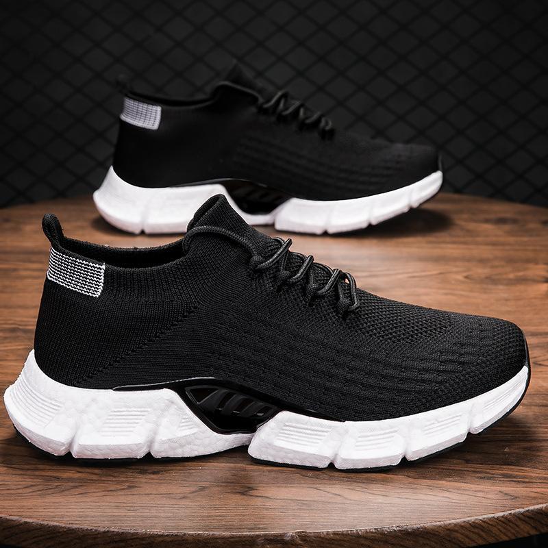 Cold Sticky Craft Large Size Casual Sports Shoes Men's and Women's Fly-woven Mesh Popcorn Shoes Low-top Running Shoes Women