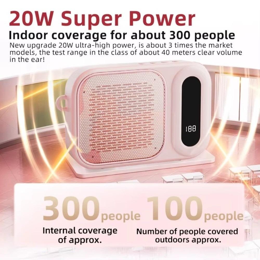Rechargeable Portable Voice Amplifier Neck Clip Neck Clip Microphone Tour Guides