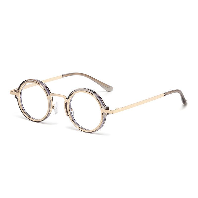 New Retro Round Punk Women Sunglasses Fashion Gradient Leopard Tea Shades UV400 Men Sun Glasses