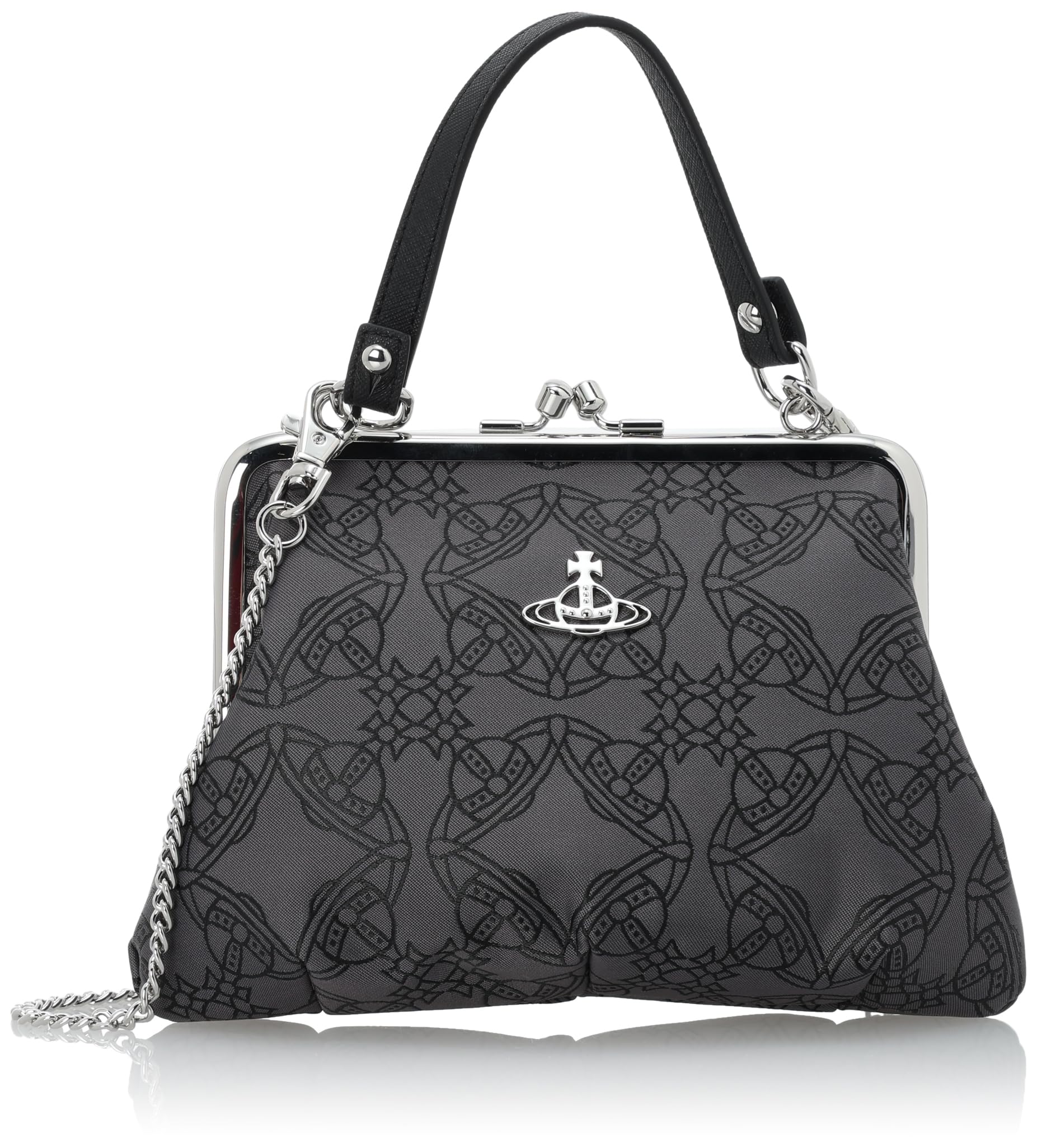 

Vivienne Westwood GRANNY O104 Shoulder Bag Black/Grey (52020003U W00NB)