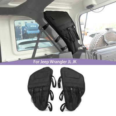 Auto-Aufbewahrungstaschen, Kofferraum-Überrollbügel-Organizer-Tasche für Jeep Wrangler JK JKU JL ab 2007, 4-türiges Autozubehör