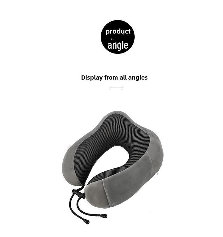Memory Foam U-Shaped Neck Pillow for Travel & Airplane