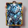 Cybernetic Wolf Warrior Poster Customized Wall Art Vintage Metal Signs Retro Tin Plaque for Man Cave Gaming Room Decoration Home