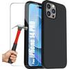 Case for iPhone 14 Pro - Noname - Black Silicone - Scratch-resistant - Shockproof - Easy Installation