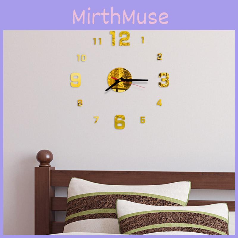 Elegant 3d Diy Acrylic Digital Wall Clock For Creative Home Living Room Decoration