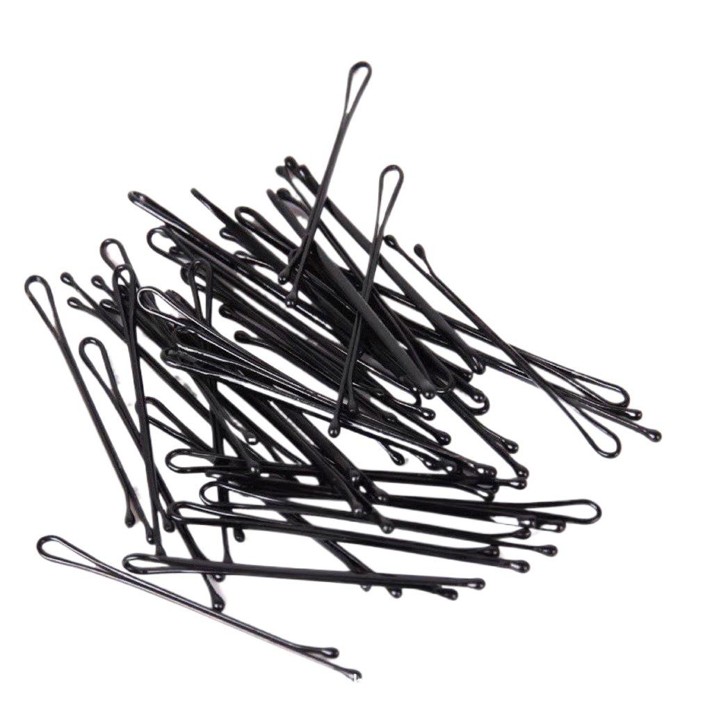 Bold Black Corrugated Hairpin Styling Clip