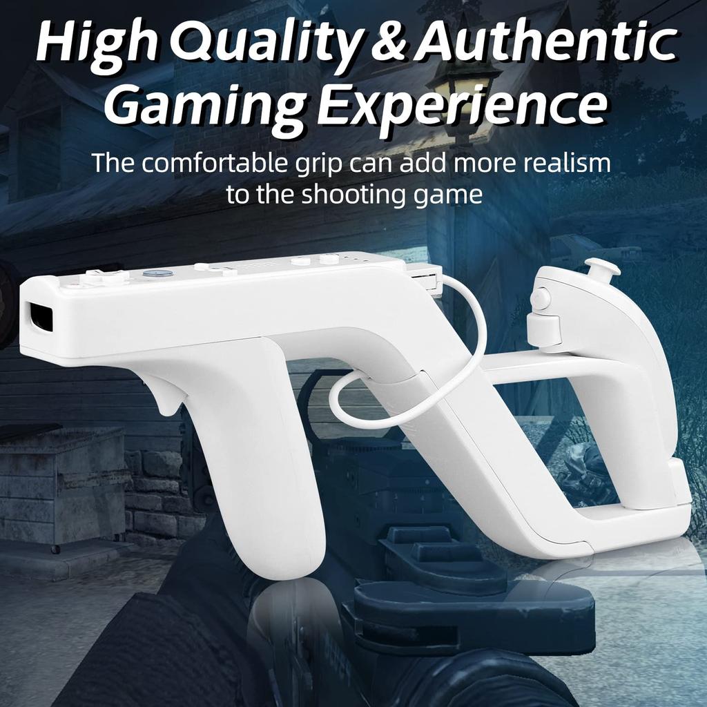 Light Gun Attachment for Nintendo Wii Remote Nun Chuck Shoot Sport Games