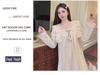 Velvet Nightgown: Women's 2025 Autumn/Winter Long Sleeve Court Princess Style, Sweet Plus Size Maternity Slimming Pajamas.