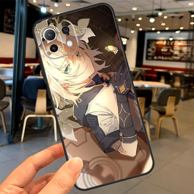 Albedo Genshin Impact Case For Xiaomi 11T 12T 13T 14T Pro 13 14 15 Ultra POCO X7 Pro X3 X5 X6 M6 F5 F6 Pro Coque