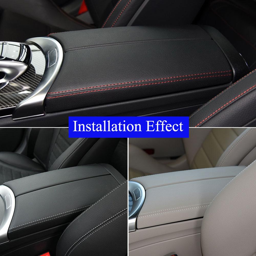 W205 W253 Center Console Leather Armrest Storage Box Cover Trim Replacement For Mercedes Benz C GLC C200 C300 C350 2056808804