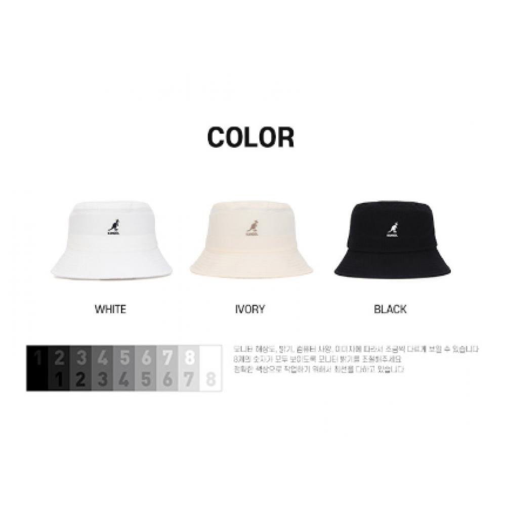 Kangol Seersucker Bucket Ivory 4422