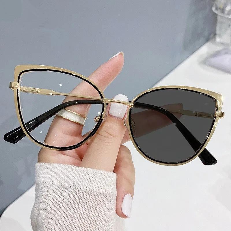 

Latest Cat Eye Frame Blue Ray Blocking Eyeglasses for Women Men Fashion Metal Optical Spectacles Eyewear Eyeglasses PC Goggles Anti blue light