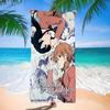 Anime Bloom Into You Big Microfiber Beach Towels Quick Dry Towel Sand Beach Towels Pool Towel for Travel Swim Pool Yoga