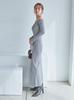 knit dress SWNO255091SLV0 Off-the-shoulder I-line