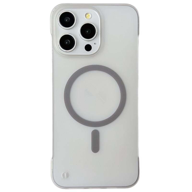 iPhone 17 Pro Max Magnetic Borderless Case (Fits Apple 16, 15, 14, 13 models) - Frosted Design with Large Hole