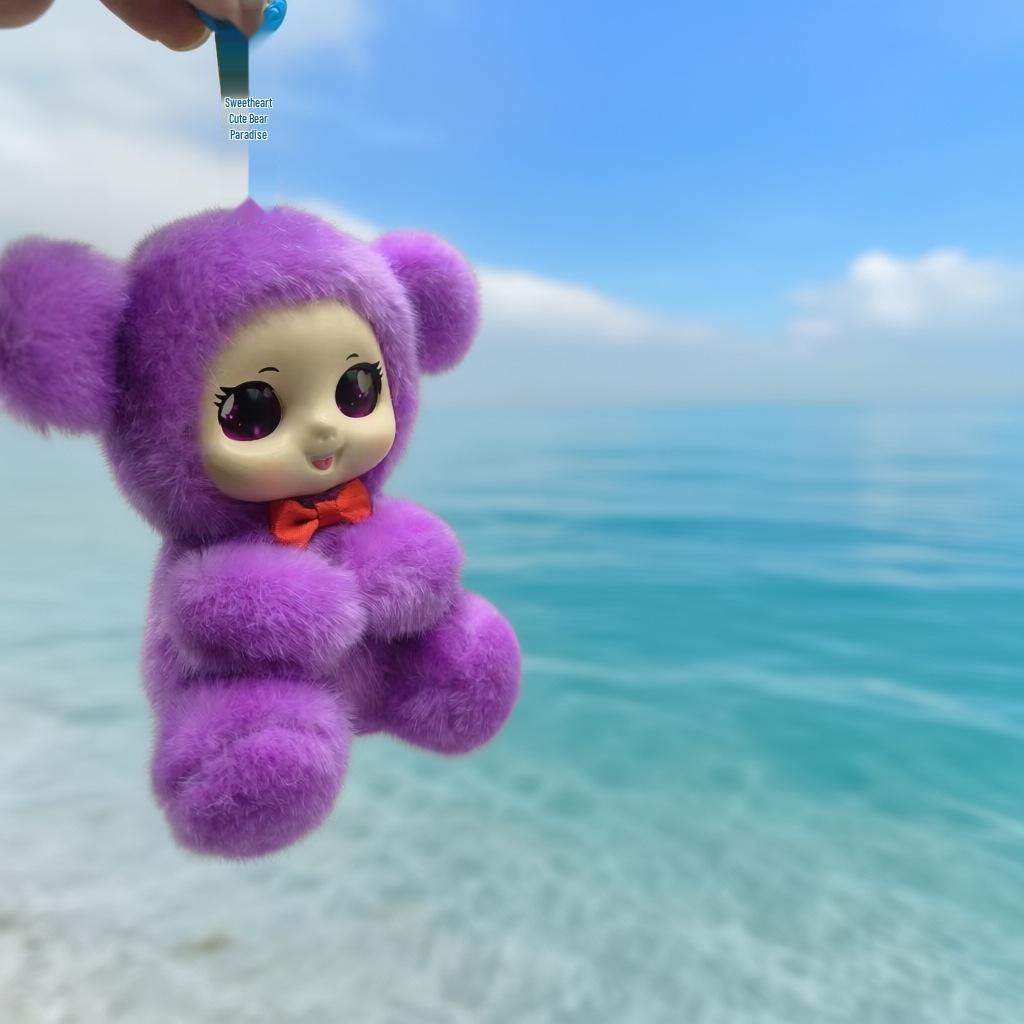 Enamel Doll Keychain - Cute Plush Pendant Gift & Ornament