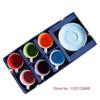 Set di 6 tazze da caffè professionali, stoviglie da caffè, stoviglie, macaron, ceramica smerigliata, set di tazze e piattini da caffè espresso in Italia