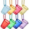 5Pcs Transparent Bachelorette Party Shot Glasses Hanging Necklace Small Wine Glass  Bridal Showers