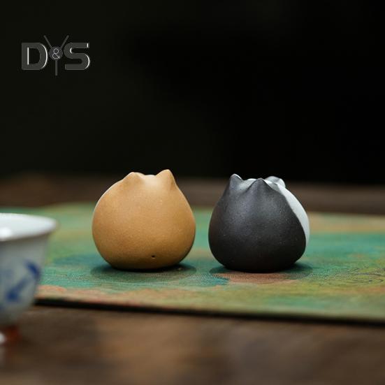 Hunde-Tee-Haustier-Kunsthandwerk, Kungfu-Skulptur für Teeliebhaber, farbwechselndes Teetablett-Dekor, Wasserspender, Heißwasser, dekoratives Ornament