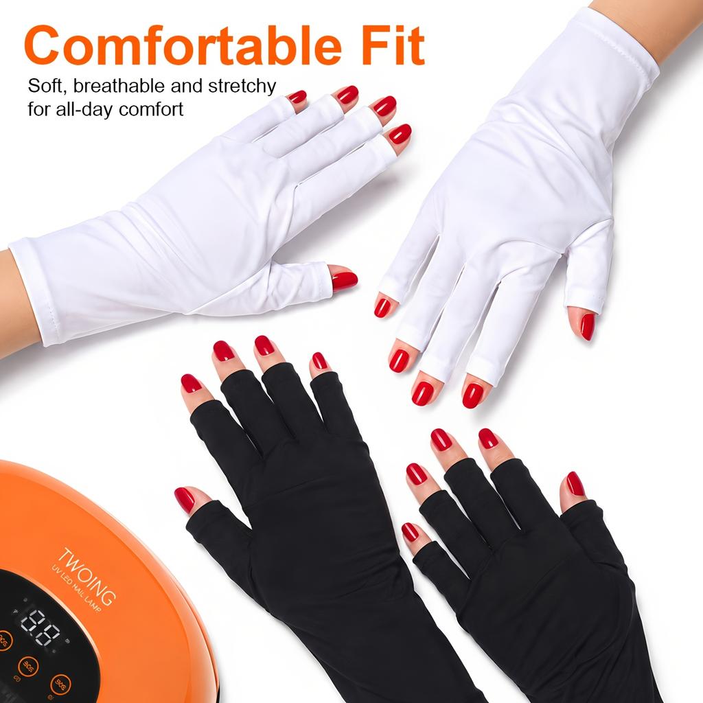 Anti‑UV Radiation Nail Art Gloves, UV Shield Hand Protector, Practical Tool for Gel UV LED Lamp Manicure Operation
