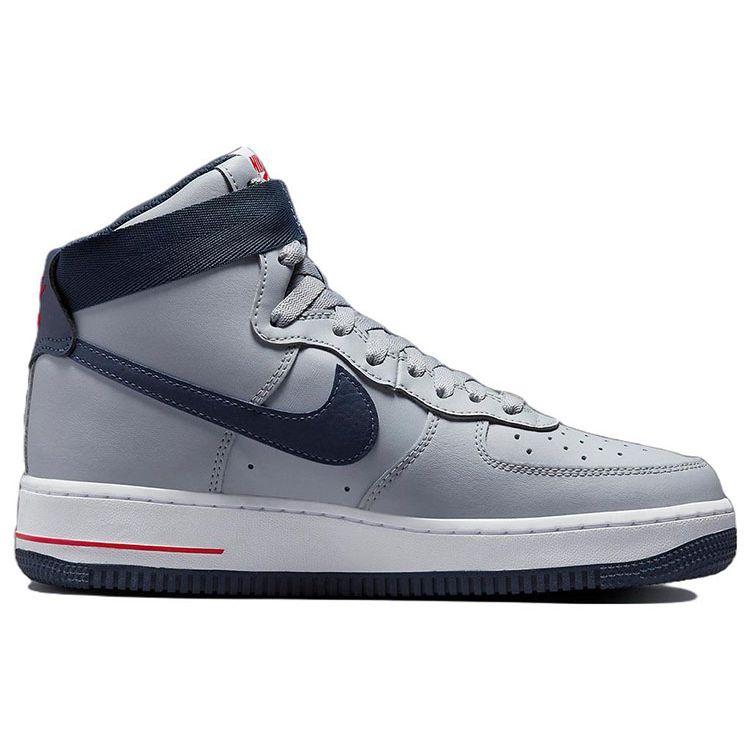 Nike Air Force 1 High New England Patriots Women Sneakers Grey Wolf-Grey College-Navy DZ7338-001