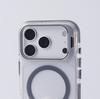 Invisible Alloy Lens Stand Magnetic Armor Case For iPhone 17 Air 16 15 14 Plus 13 12 Pro Max Magsafe Anti-Slip Transparent Cover