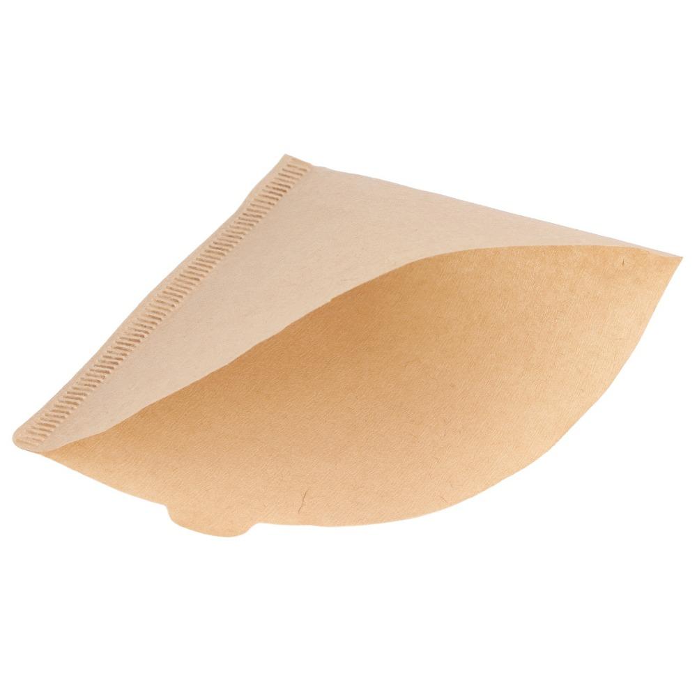 100 Pcs Set Unbleached Coffee Filter Cone No Chemical Coffee Drip Paper Coffee Brewing