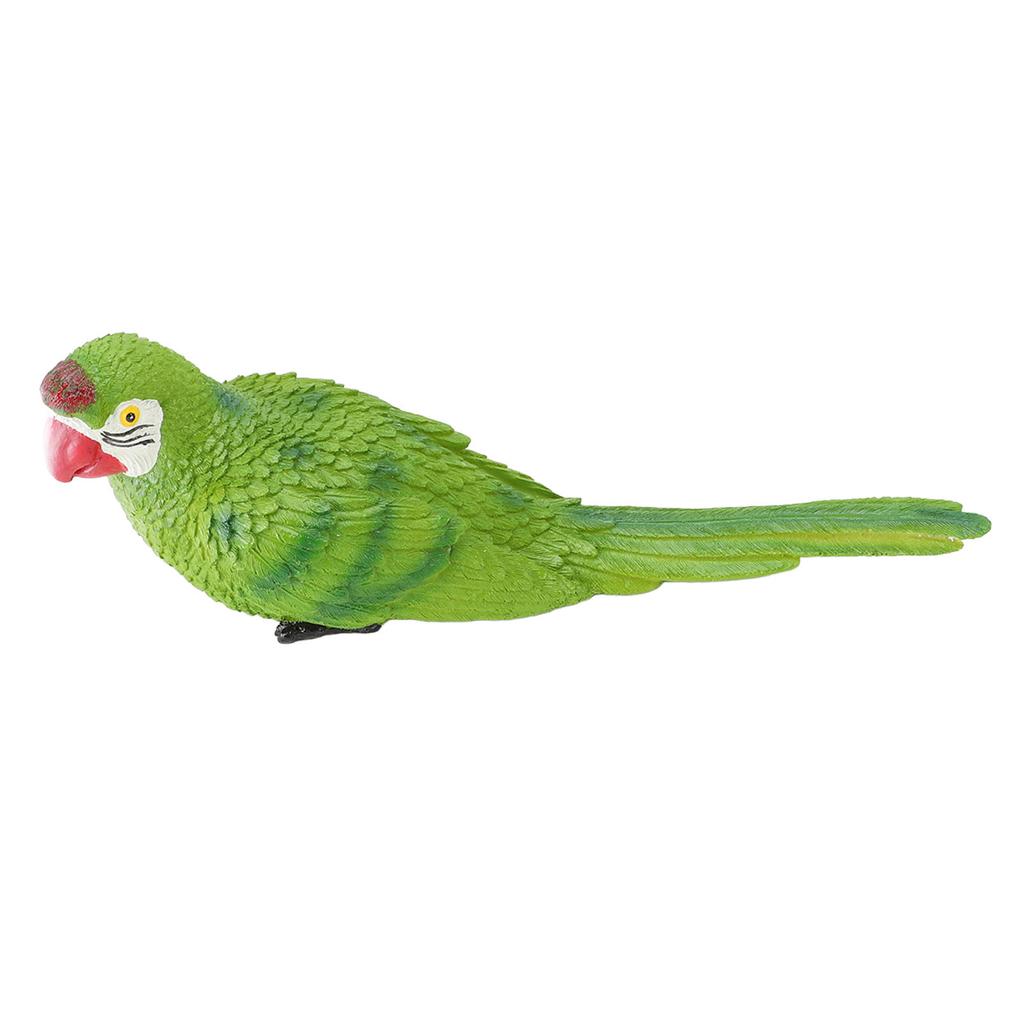Parrot Figurine Simulation Vivid Innovative Wall Mounted Hand Painted Resin Parrot Model Toy for