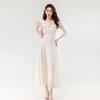 Elegant French Ruffle Dress - Slim-Fit Waist-Cinching Summer Style for Women