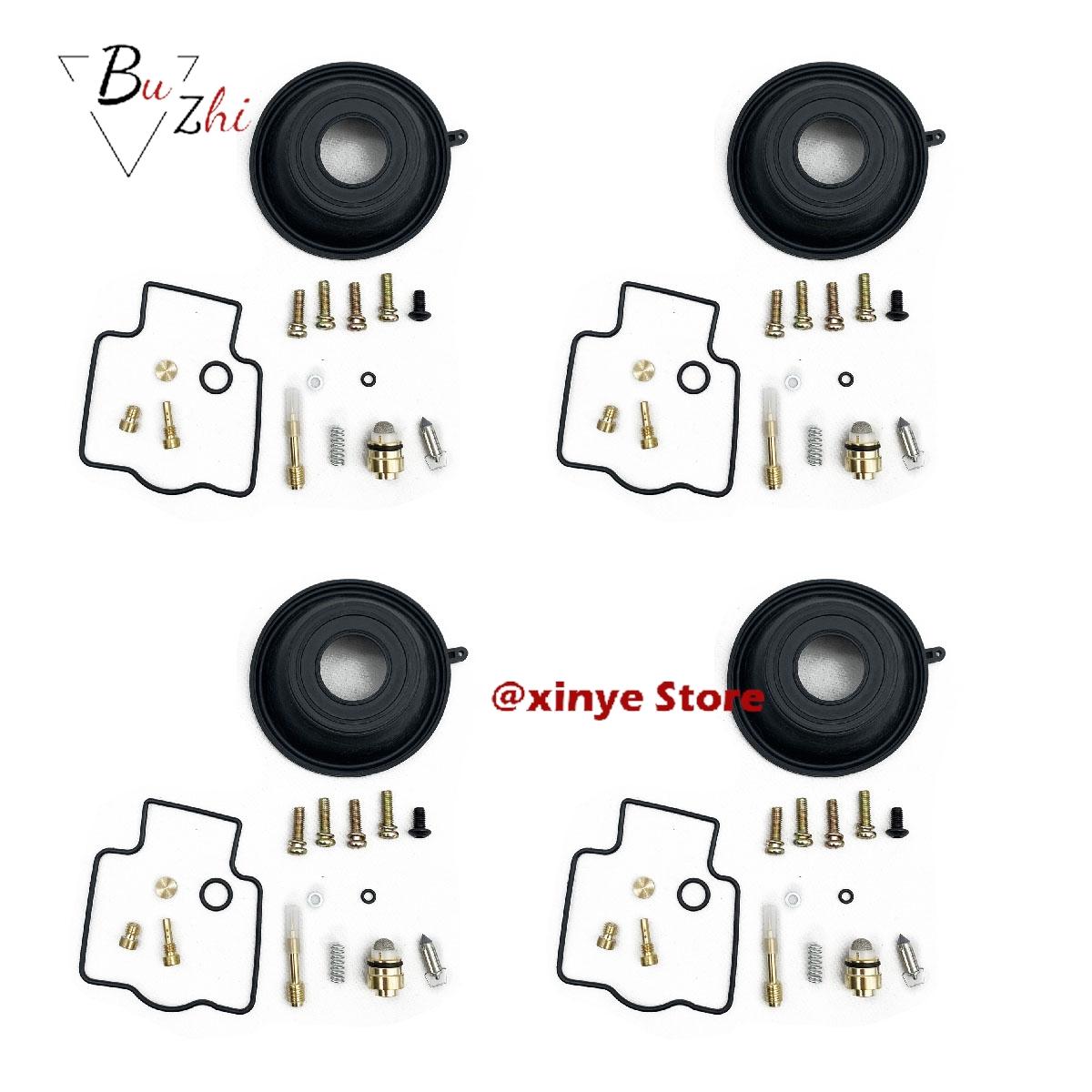 Motorcycle engine carburetor repair kit with diaphragm for Yamaha  YZF600R YZF600 YZF 600 600R R THUNDERCAT  1997-2007 4 set