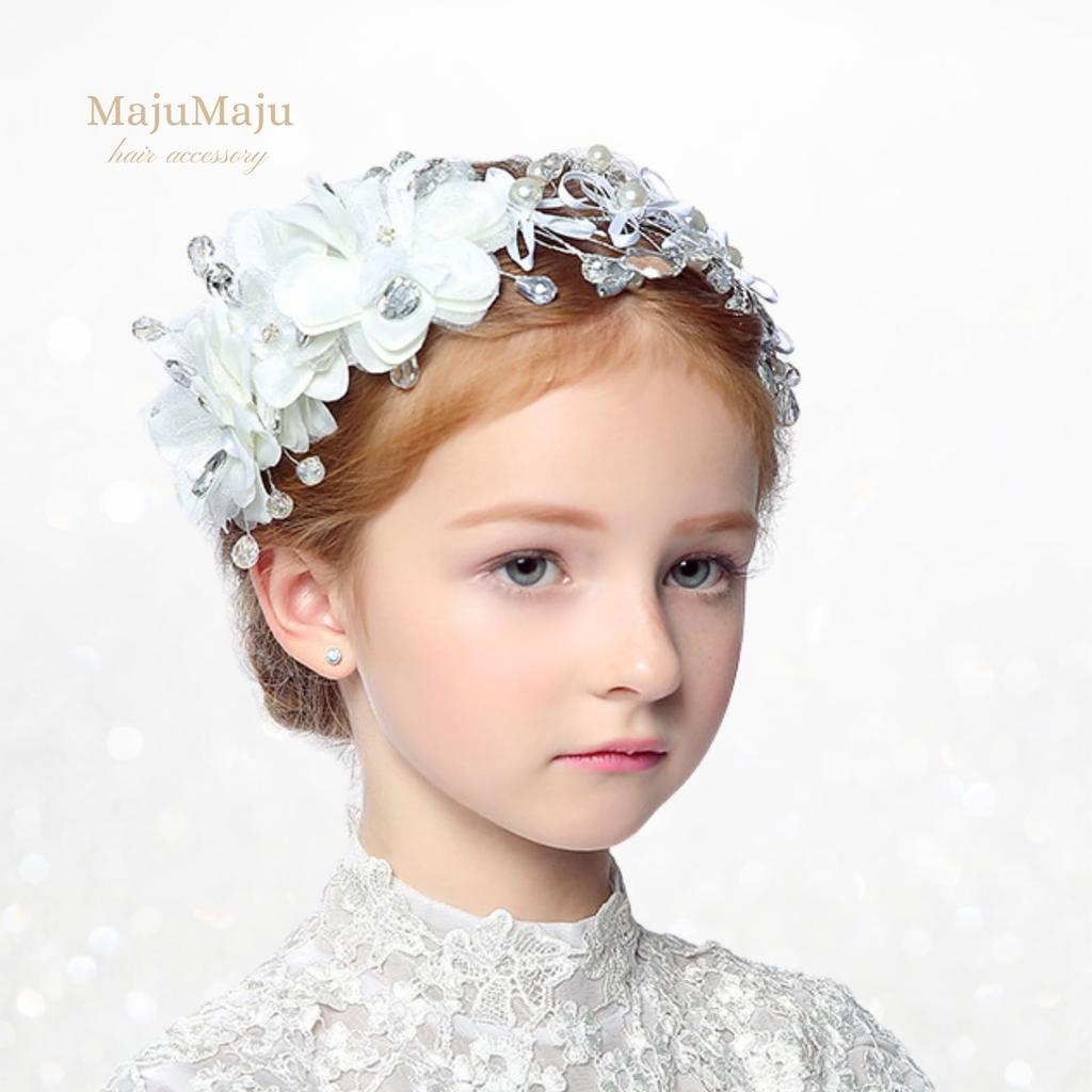 Hair Accessories Piano Recital Head Dress Girls Children Handmade Arrangement Hair Ornament [MajuMaju] (C) (PFD06)