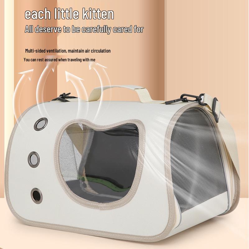 Portable Pet Backpack: Breathable Folding Space Capsule for Cats and Dogs