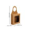 20PCS Kraft Paper Red Wine Gift Box Window Hanging Box Candy Biscuit Packaging Box White Card Folding Paper Packaging Candy Gift