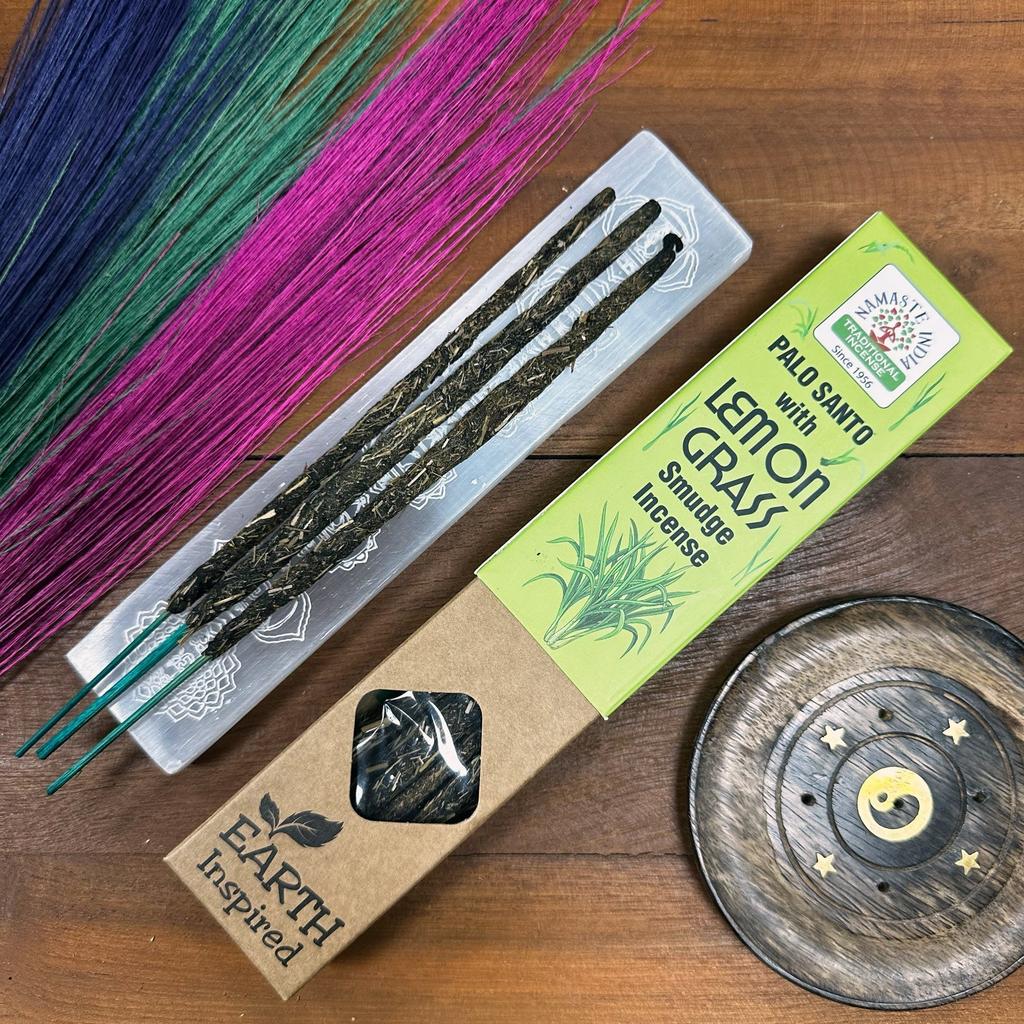 5x Lemongrass Smudge Incense Sticks, Pack of 9