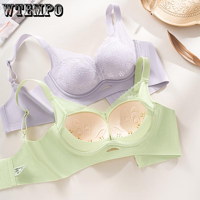 

Non Steel Ring Bra Women s Adjustable Bra Women s Gathering Thick Collection Accessory Bra Anti Sagging Bra 34/75B чорний