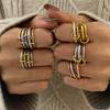 Yori High Quality Stainless Steel Casting Ring 18K Gold PVD Plated Distinctive Chic Charm Jewelry Bijoux New Water Resistant