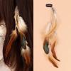 Bohemian Ethnic Feather Hair Clip with Tassel for Seaside Photoshoots
