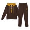 Winter- und Herbstmode Lässiges Sportbekleidungs-Set für Damen in Übergröße. Lockere Kapuzen-Hose mit langen Ärmeln für Zweiteiler.